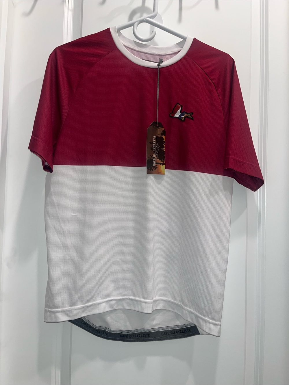 NWT Café du Cycliste - Men's Jersey - Betty Plum White